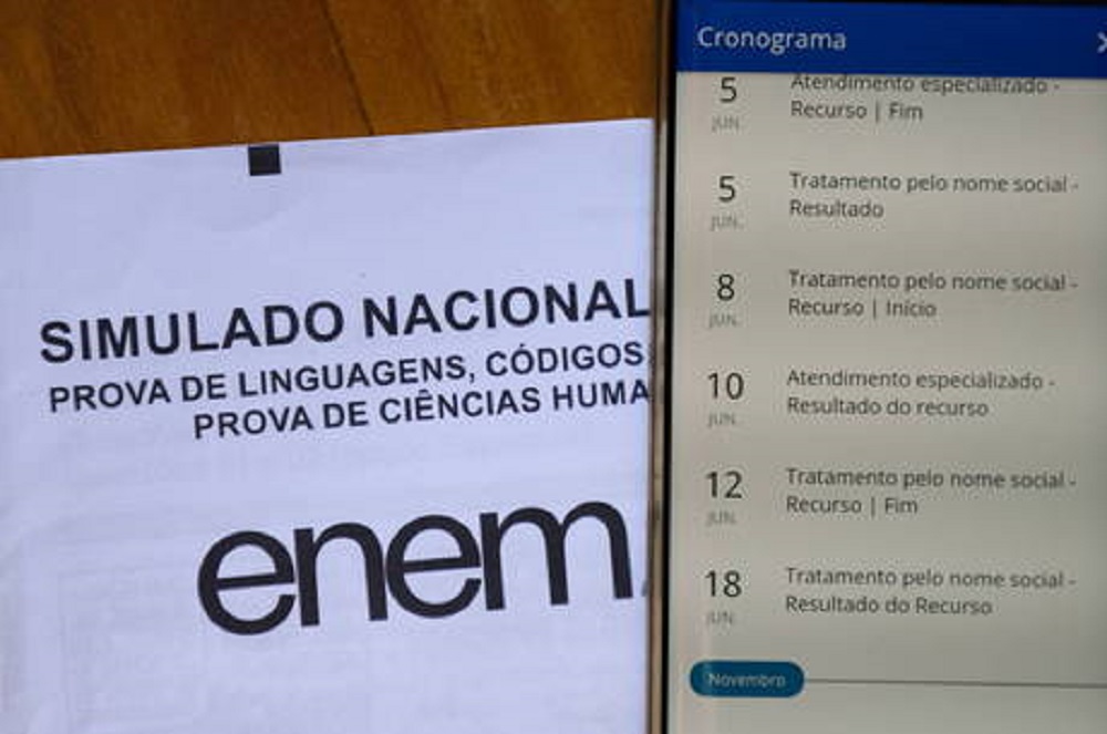 Aplicação da prova de exatas do Enem digital será neste domingo