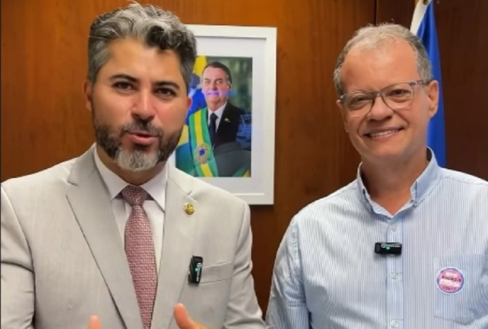 Edinho da Rádio busca apoio para nova unidade de saúde com senador Marcos Rogério