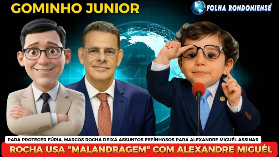 BOMBA DO GOMINHO JÚNIOR: Governador Marcos Rocha usa “malandragem” com Presidente do TJ/RO Alexandre Miguel